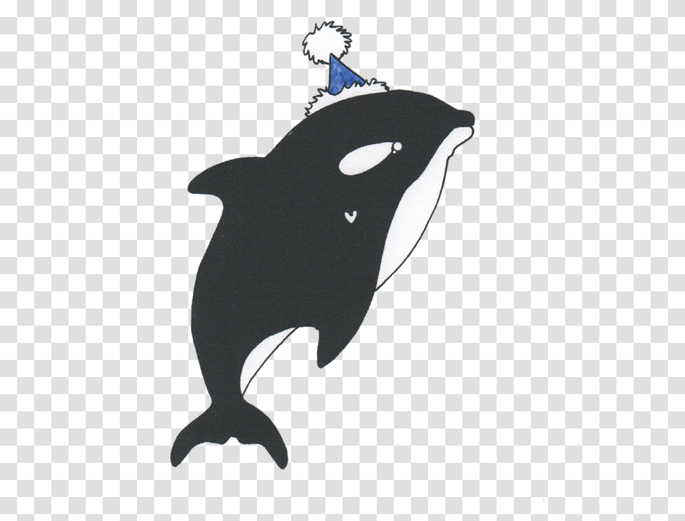 Dolphin T Shirt Party Hat Killer Whale Silhouette Killer Whale, Animal, Mammal, Bird, Sea Life Transparent Png