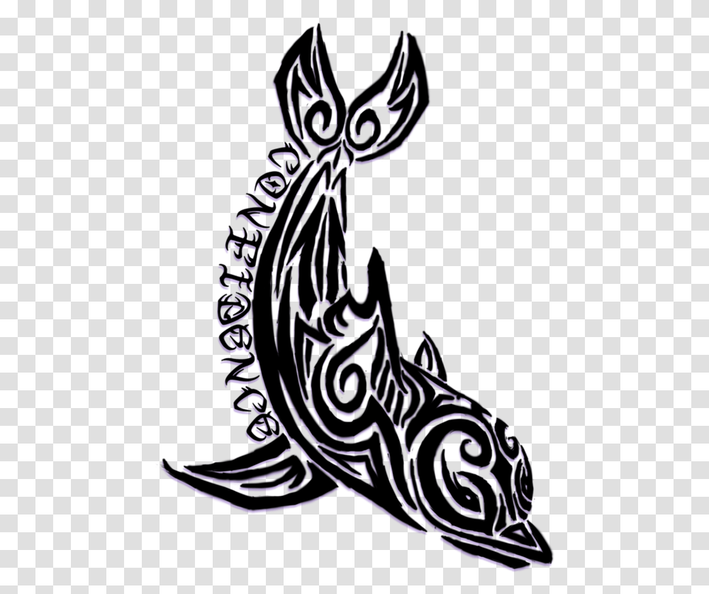 Dolphin Tattoos And Designs Tribal Dolphin Tattoo, Dragon, Person, Human Transparent Png