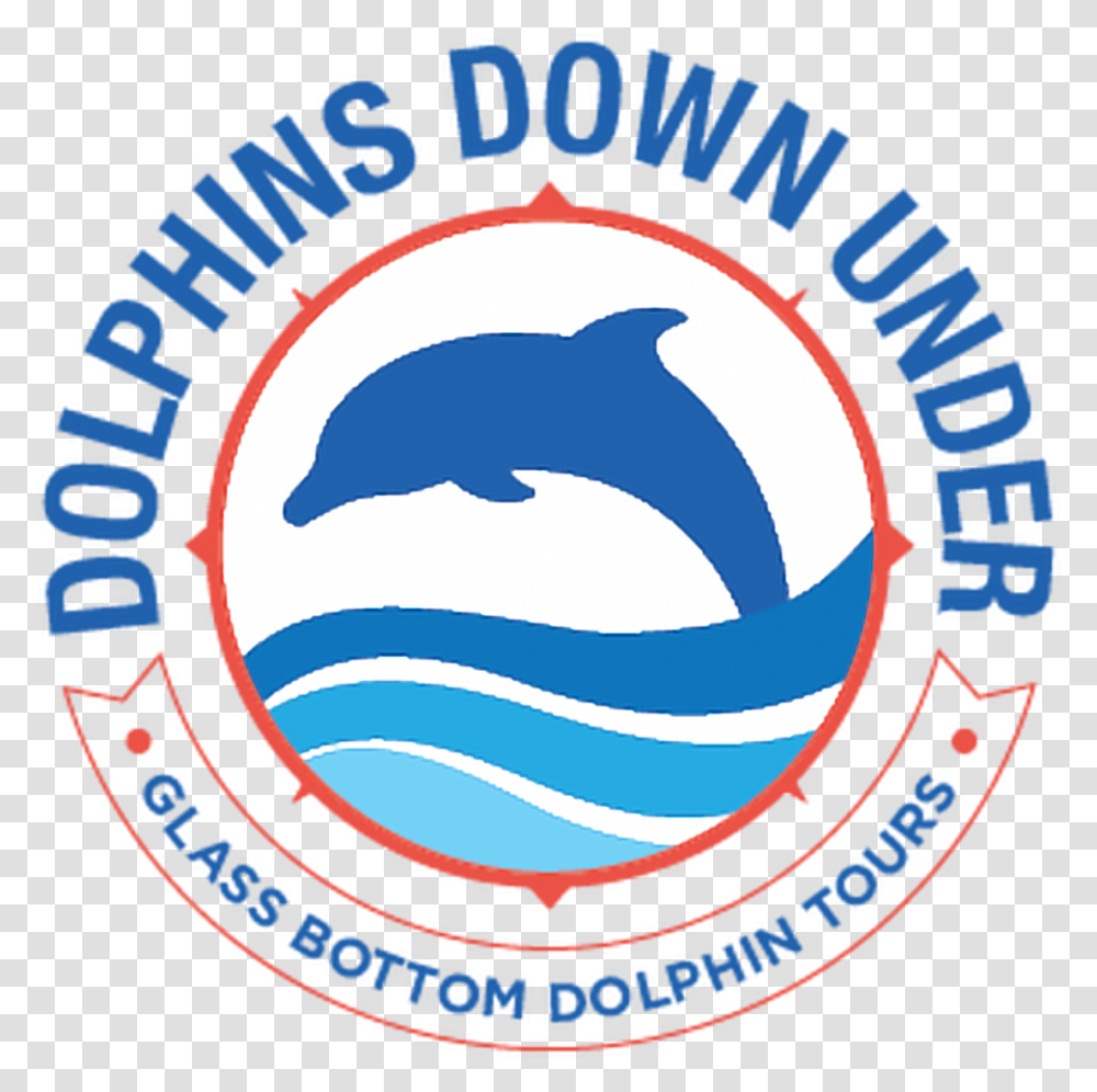 Dolphins Down Under Emblem, Logo, Trademark Transparent Png