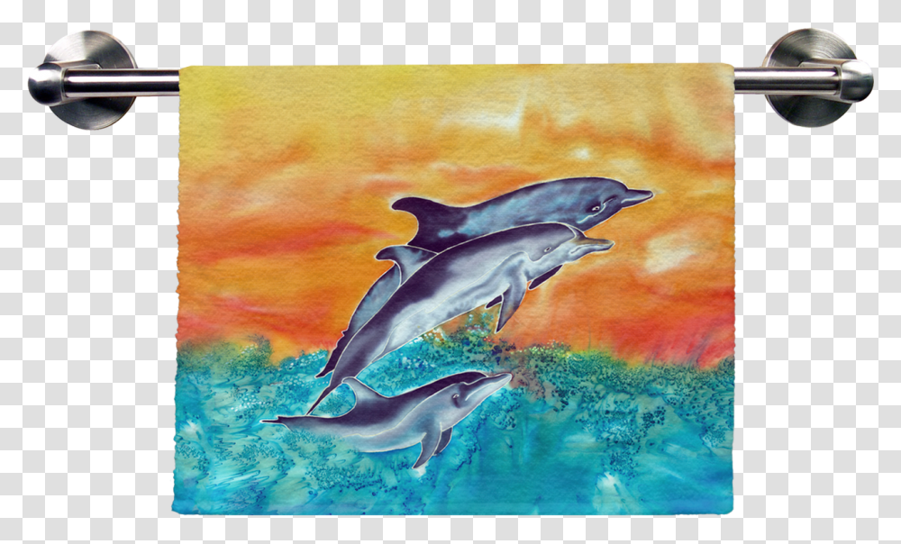 Dolphins Hand Towel Towel, Bird, Animal, Mammal, Sea Life Transparent Png