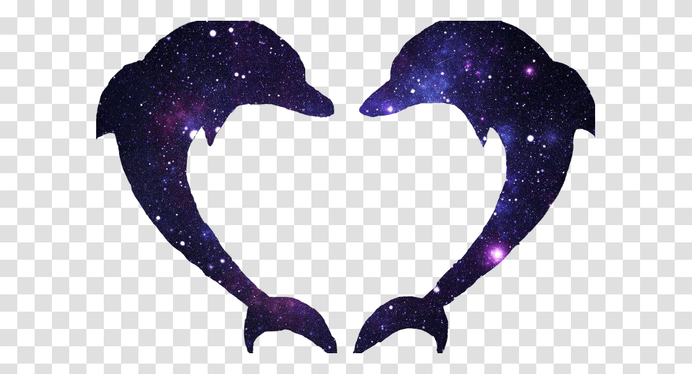Dolphins In A Heart Shape Clipart Download, Astronomy, Outer Space, Universe, Nature Transparent Png