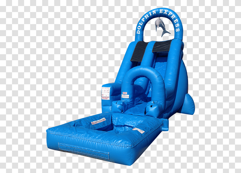 Dolphon Express Waterslide Dolphin Express Inflatable Slide, Chair Transparent Png