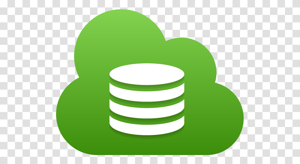 Domain Hosting - Tips Cloud Database Icon Green, Plant, Plastic, Spiral, First Aid Transparent Png