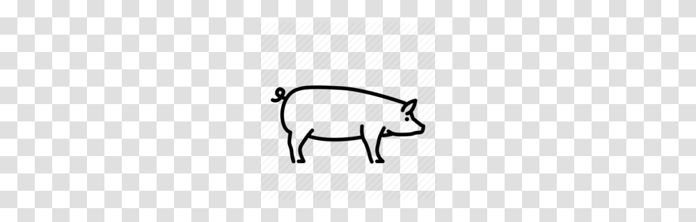 Domestic Pig Clipart, Animal, Mammal, Bow Transparent Png