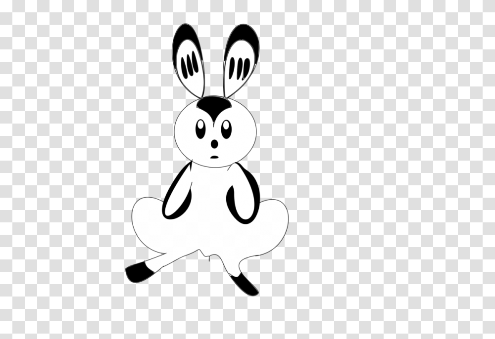 Domestic Rabbit Hare Easter Bunny Whiskers, Snowman, Winter, Outdoors, Nature Transparent Png