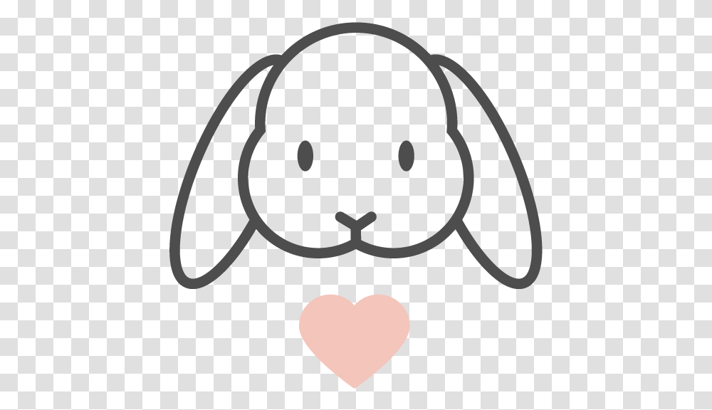 Domestic Rabbit, Stencil, Heart, Giant Panda, Bear Transparent Png