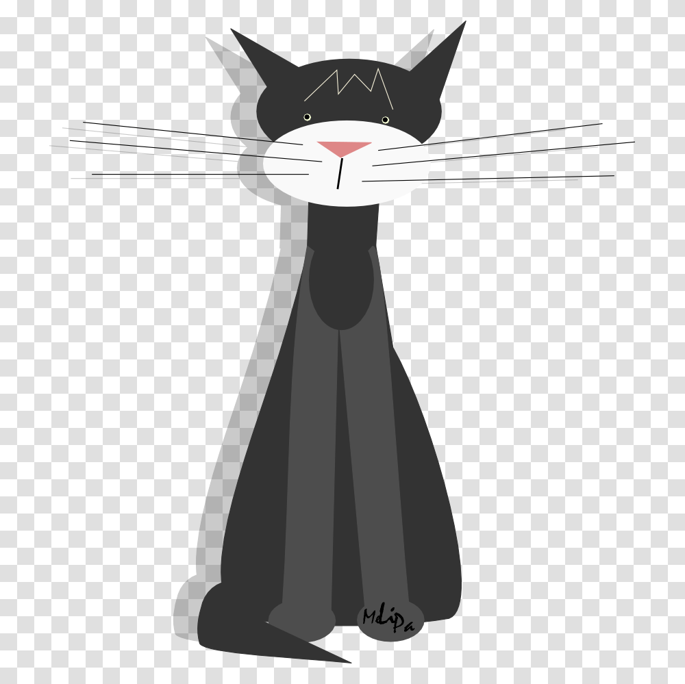 Domestic Short Haired Cat, Silhouette, Animal, Face Transparent Png