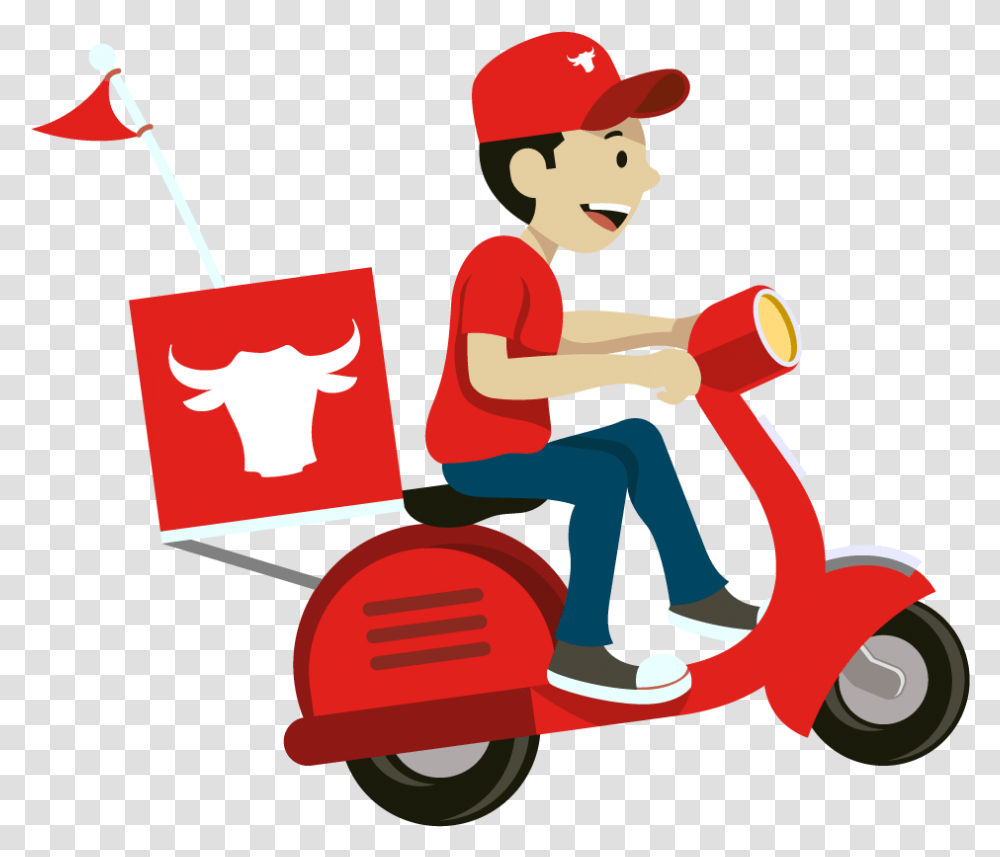 Domicilio Contacto Mcdonalds Delivery, Vehicle, Transportation, Scooter, Tricycle Transparent Png