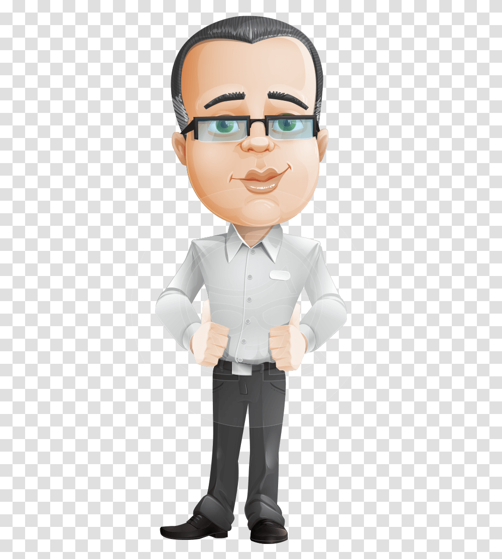 Dominic White Collar Businessman Cartoon Characters, Person, Human, Sunglasses, Accessories Transparent Png