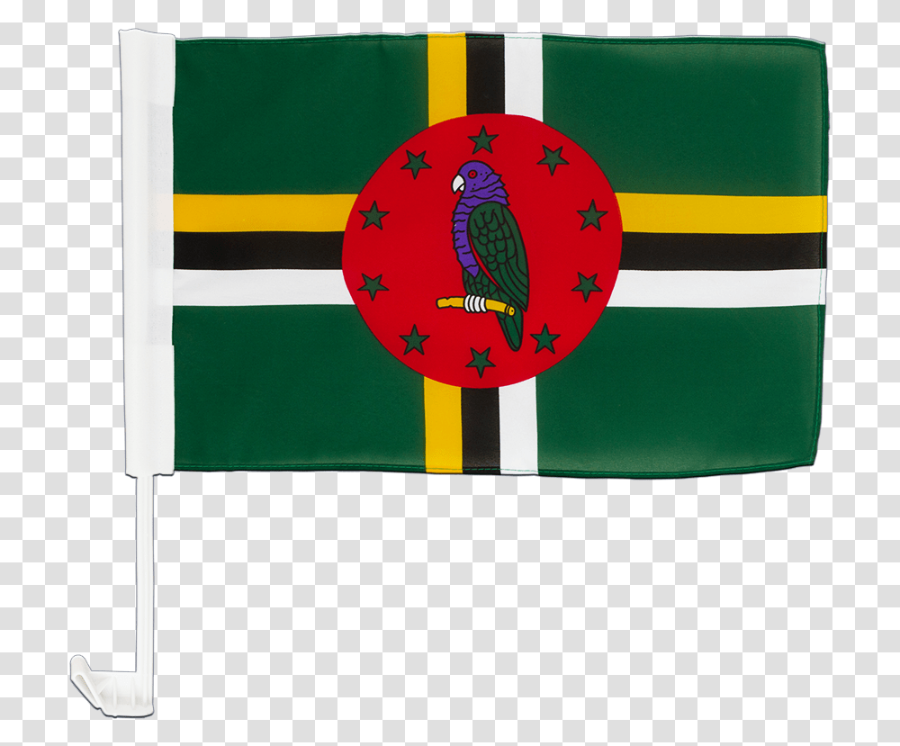 Dominica Car Flag Circle, Gift, Gold Transparent Png