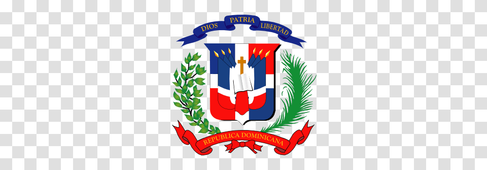 Dominican Flag Tattoos Dominican Republic Clip Art, Emblem, Logo, Trademark Transparent Png