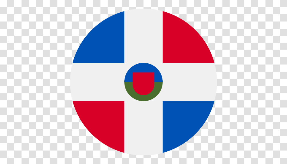 Dominican Republic Dominican Flag Icon With And Vector, Logo, Trademark, First Aid Transparent Png