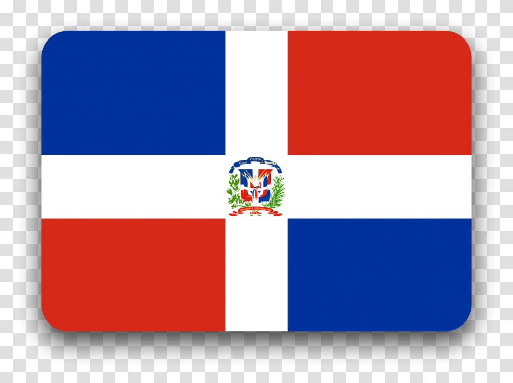 Dominican Republic Flag Bandera De Republica Dominicana, First Aid, Logo, Trademark Transparent Png