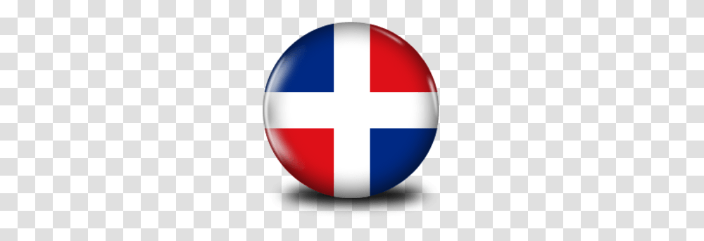 Dominican Republic Flag Buttons And Icons, Logo, Trademark, Red Cross Transparent Png