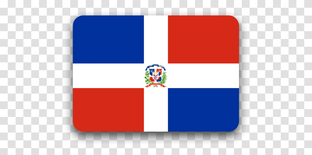 Dominican Republic Flag La Bandera De Republica Dominicana, First Aid, Logo, Trademark Transparent Png