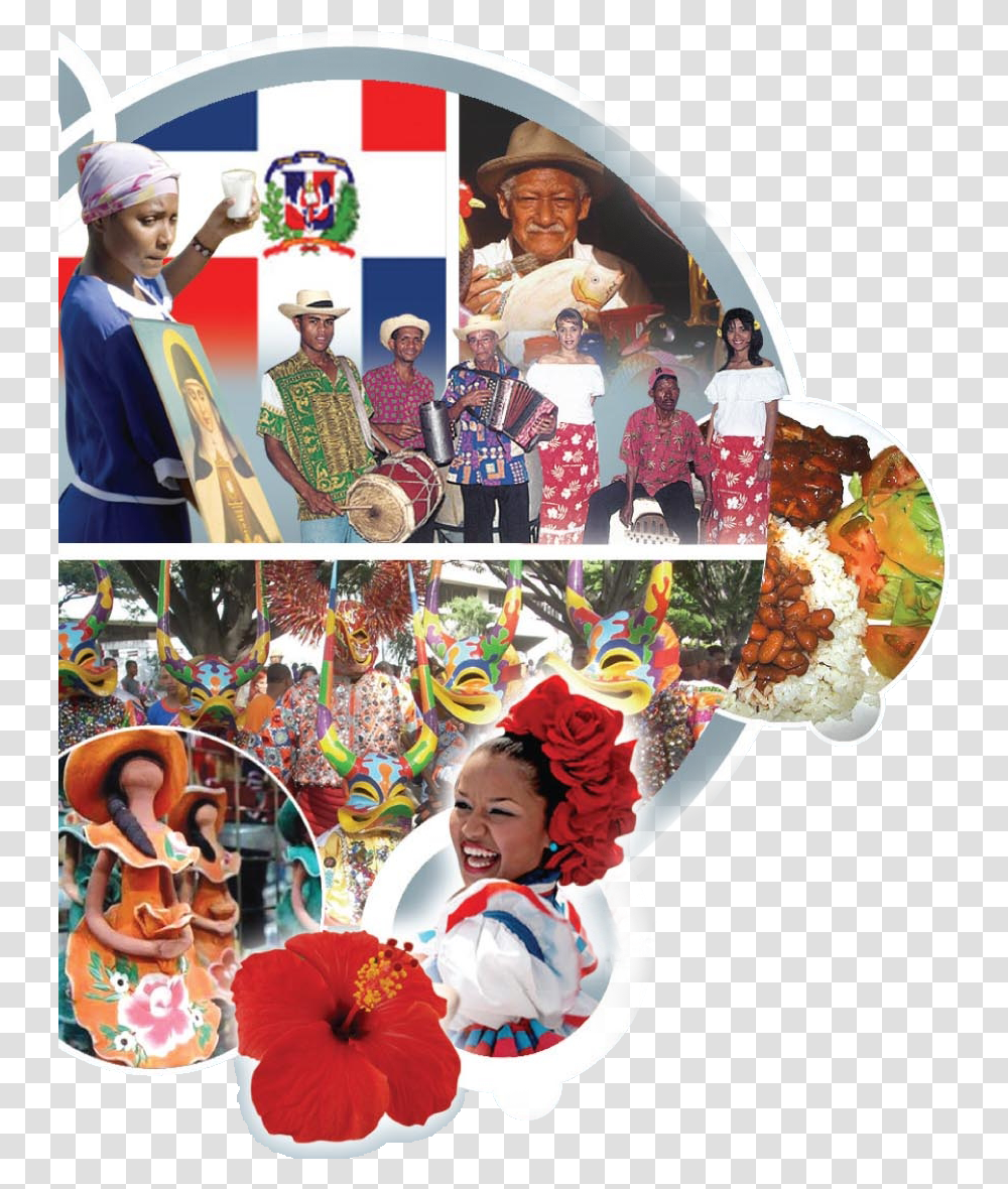 Dominican Republic Flag, Person, Collage, Poster, Advertisement Transparent Png