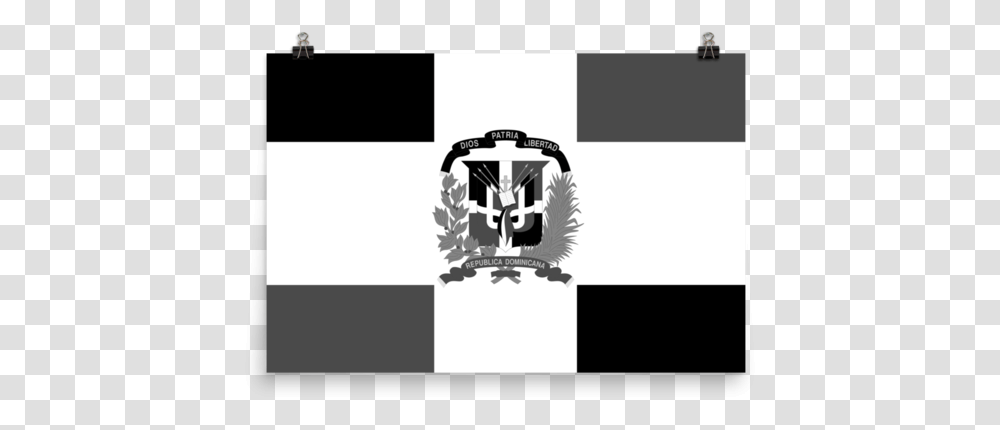 Dominican Republic Flag Wall Art Star Showroom Dominican Republic Flag Black And White, Logo, People Transparent Png