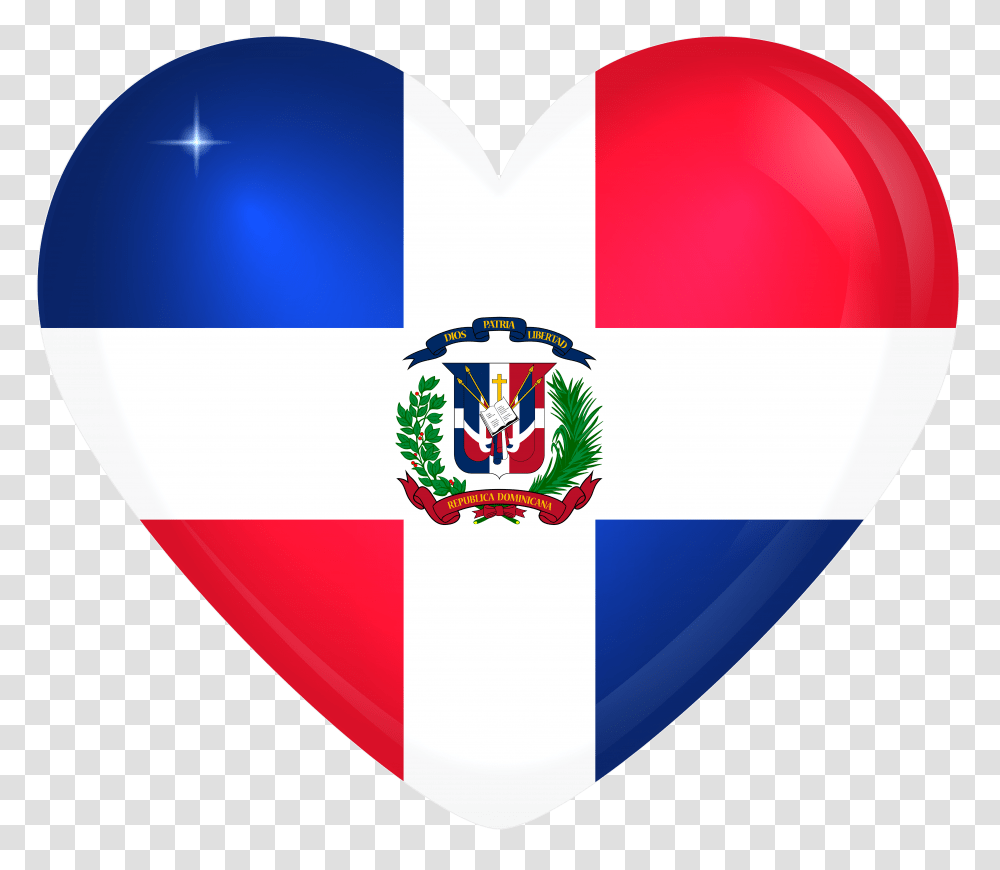 Dominican Republic Large Heart, Logo, Trademark, Balloon Transparent Png
