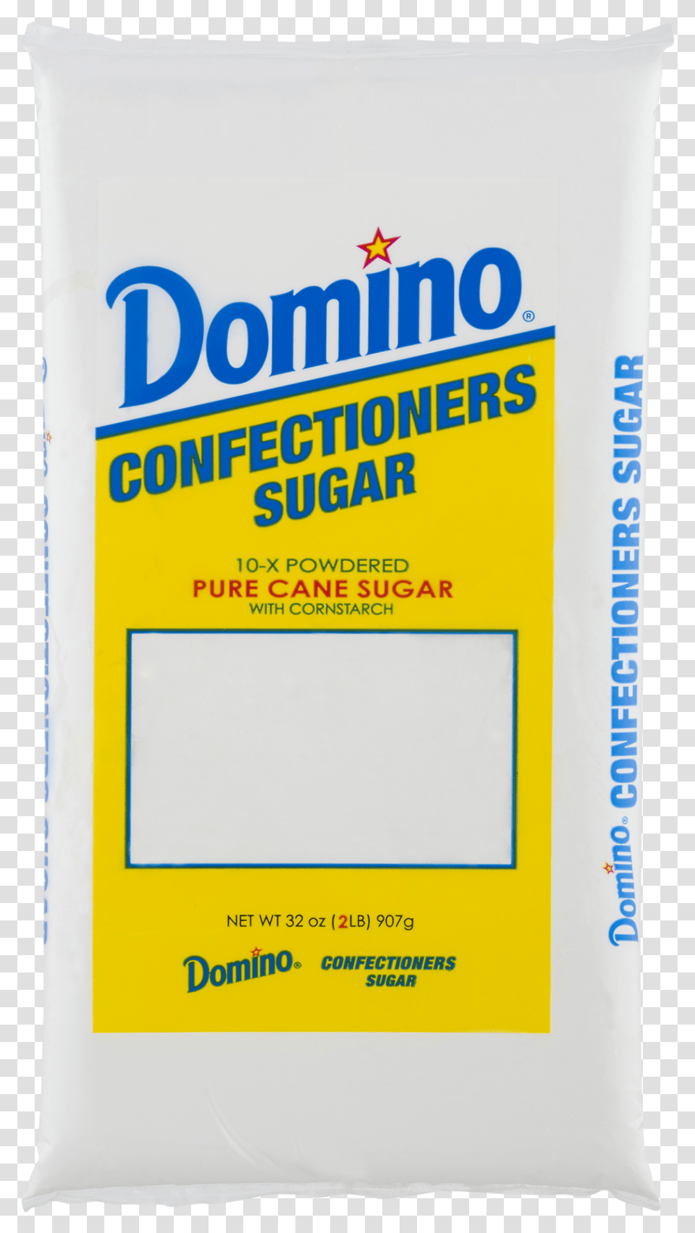 Domino Powdered Sugar 2 Lb, Poster, Advertisement, Label Transparent Png