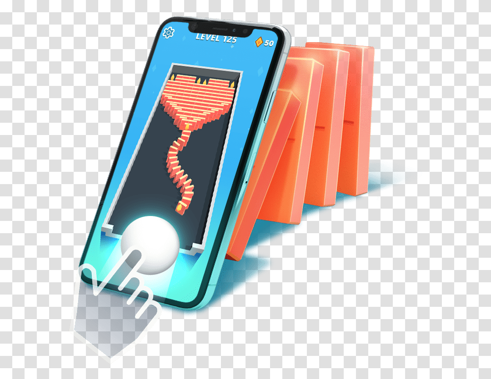 Domino Smash Smartphone, Mobile Phone, Electronics, Cell Phone, Stand Transparent Png