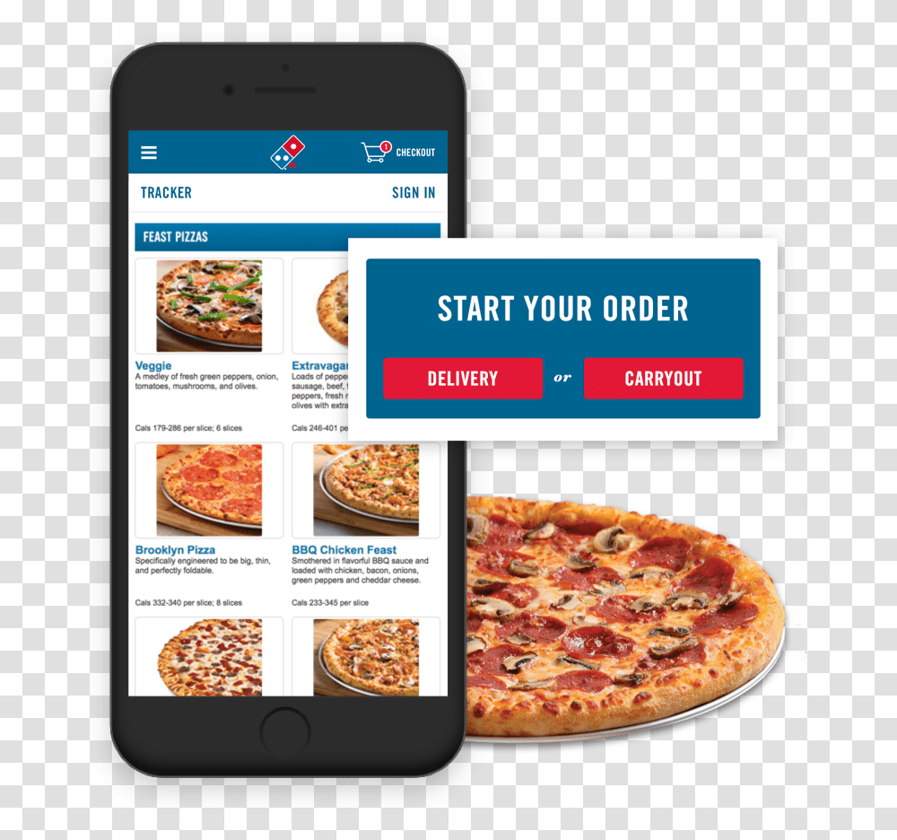 Dominoquots Mobile Application California Style Pizza, Food, Menu, Poster Transparent Png