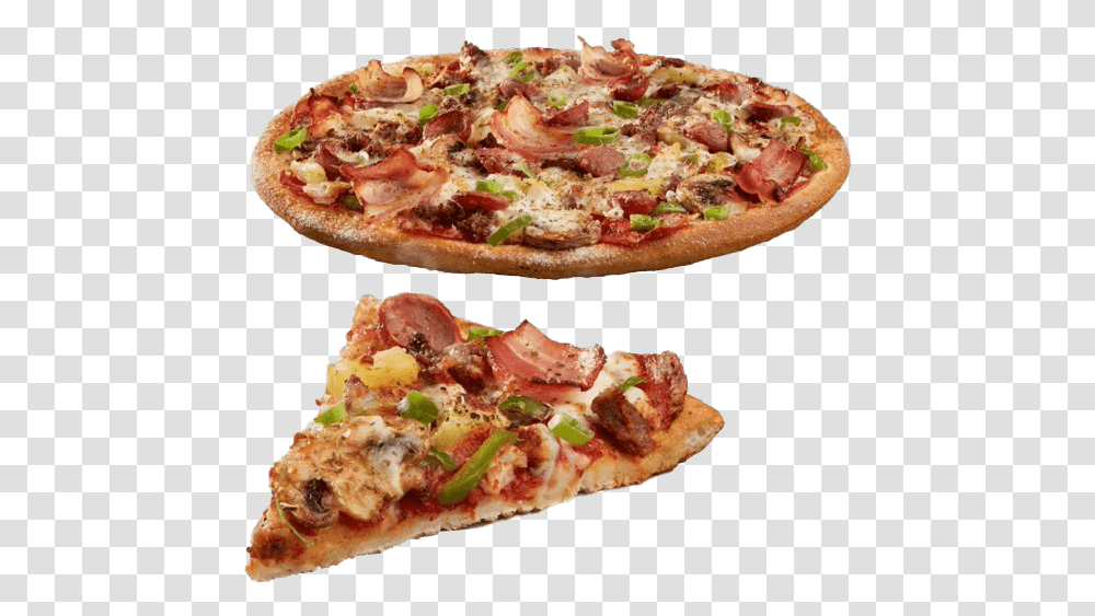 Dominos Supreme Pizza, Food, Sliced Transparent Png