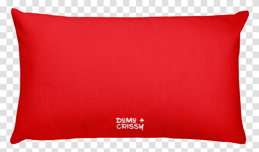 Domo Amp Crissy War Pillow Red Red Rectangular, Cushion, Mat, Interior Design Transparent Png