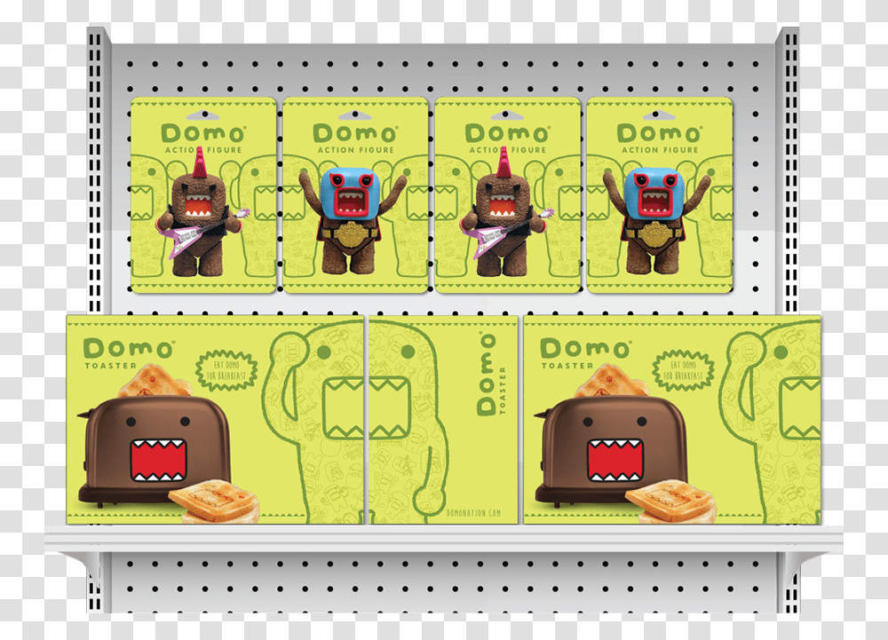 Domo Store Display Toy Cartoon, Label, Meal, Food Transparent Png