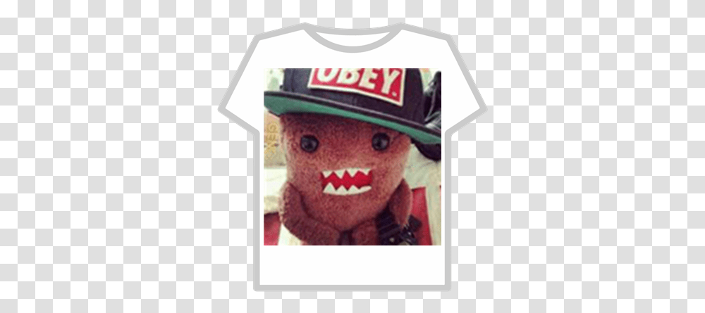 Domo With Obey Snapback Roblox Pewdiepie T Shirt Roblox, Toy, Doll, Plush Transparent Png