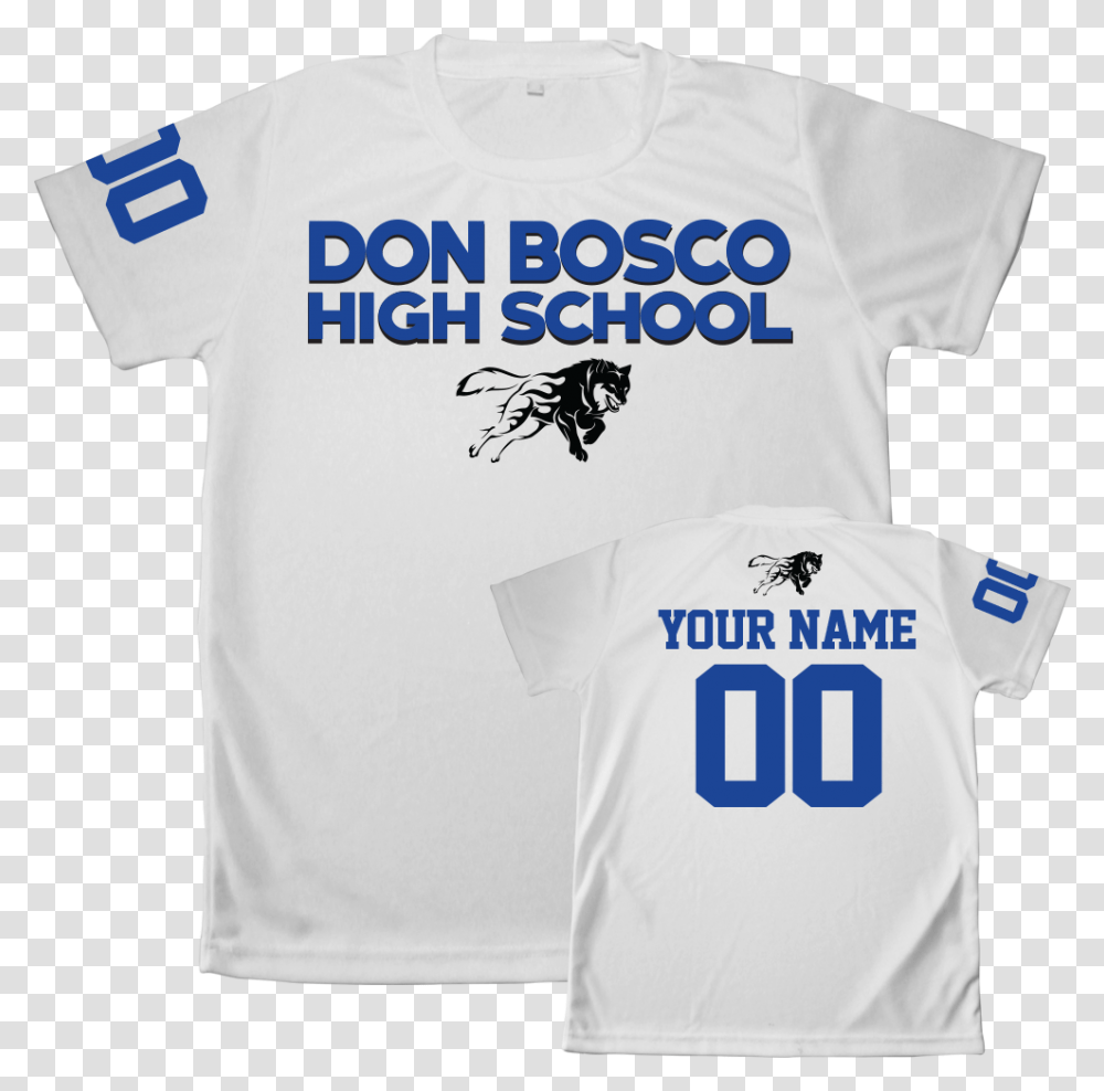 Don Bosco High School Blue Dry Fit Shirt, Apparel, T-Shirt, Jersey Transparent Png