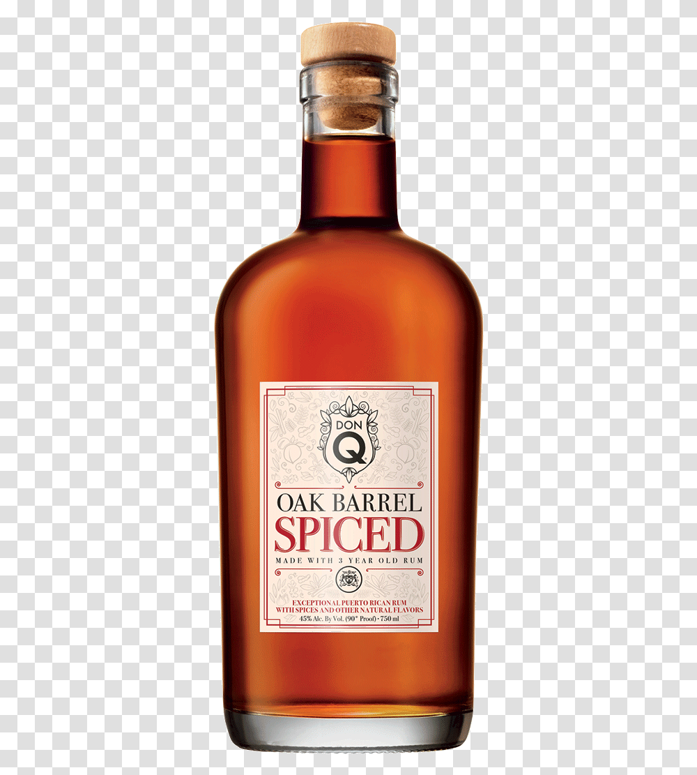 Don Q Oak Barrel Spiced Rum, Liquor, Alcohol, Beverage, Drink Transparent Png