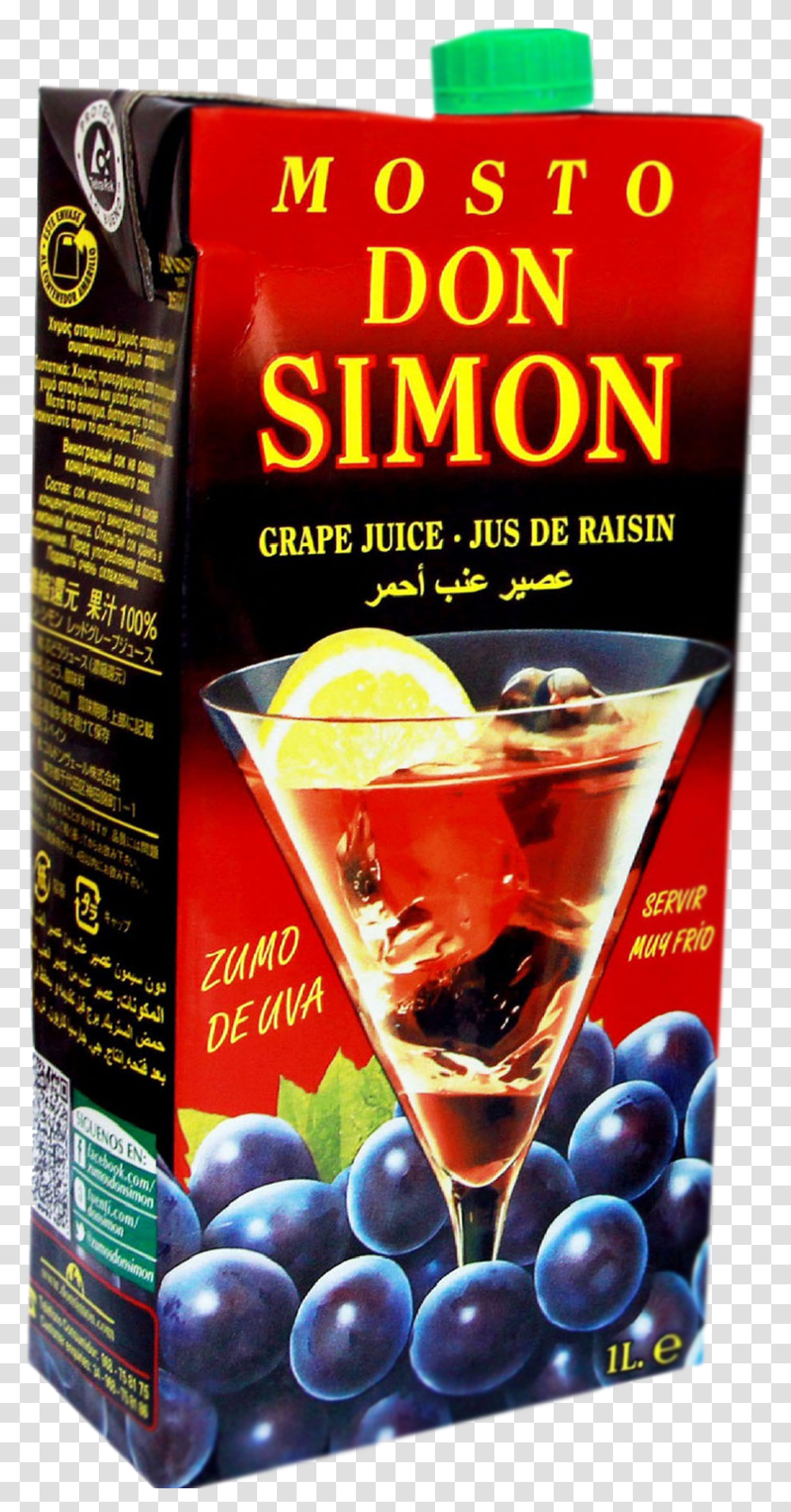Don Simon, Cocktail, Alcohol, Beverage, Drink Transparent Png