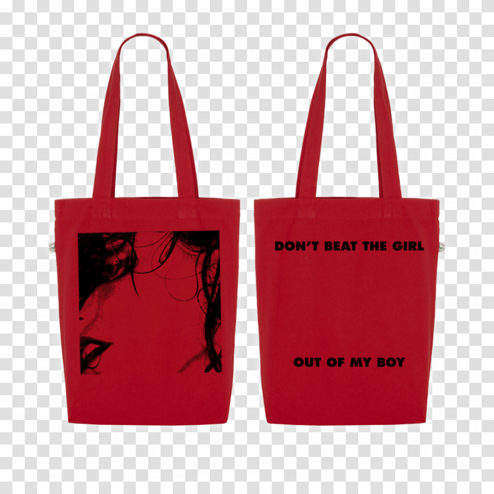 Don't Beat The Girl Red Tote, Tote Bag, Shopping Bag, Dynamite, Bomb Transparent Png