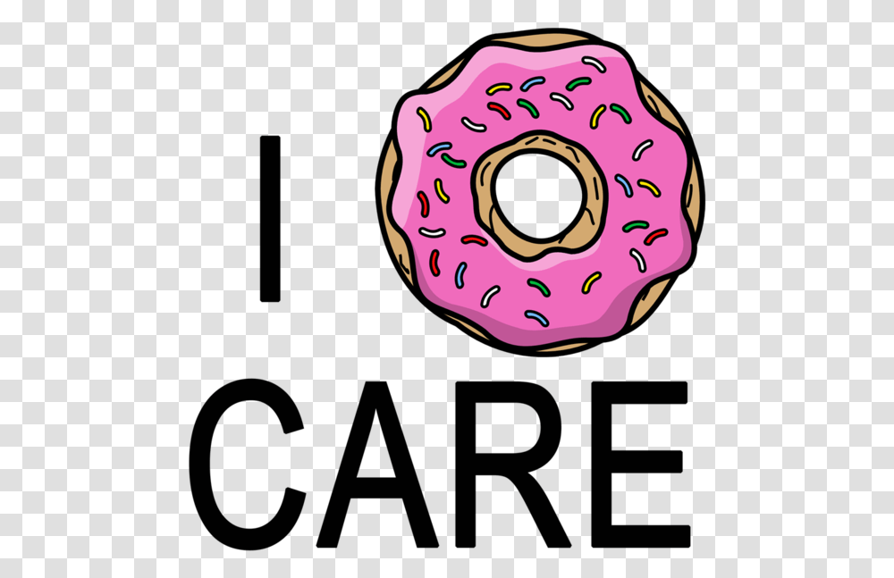 Don't Care Clipart Simpsons Donut, Pastry, Dessert, Food, Sweets Transparent Png