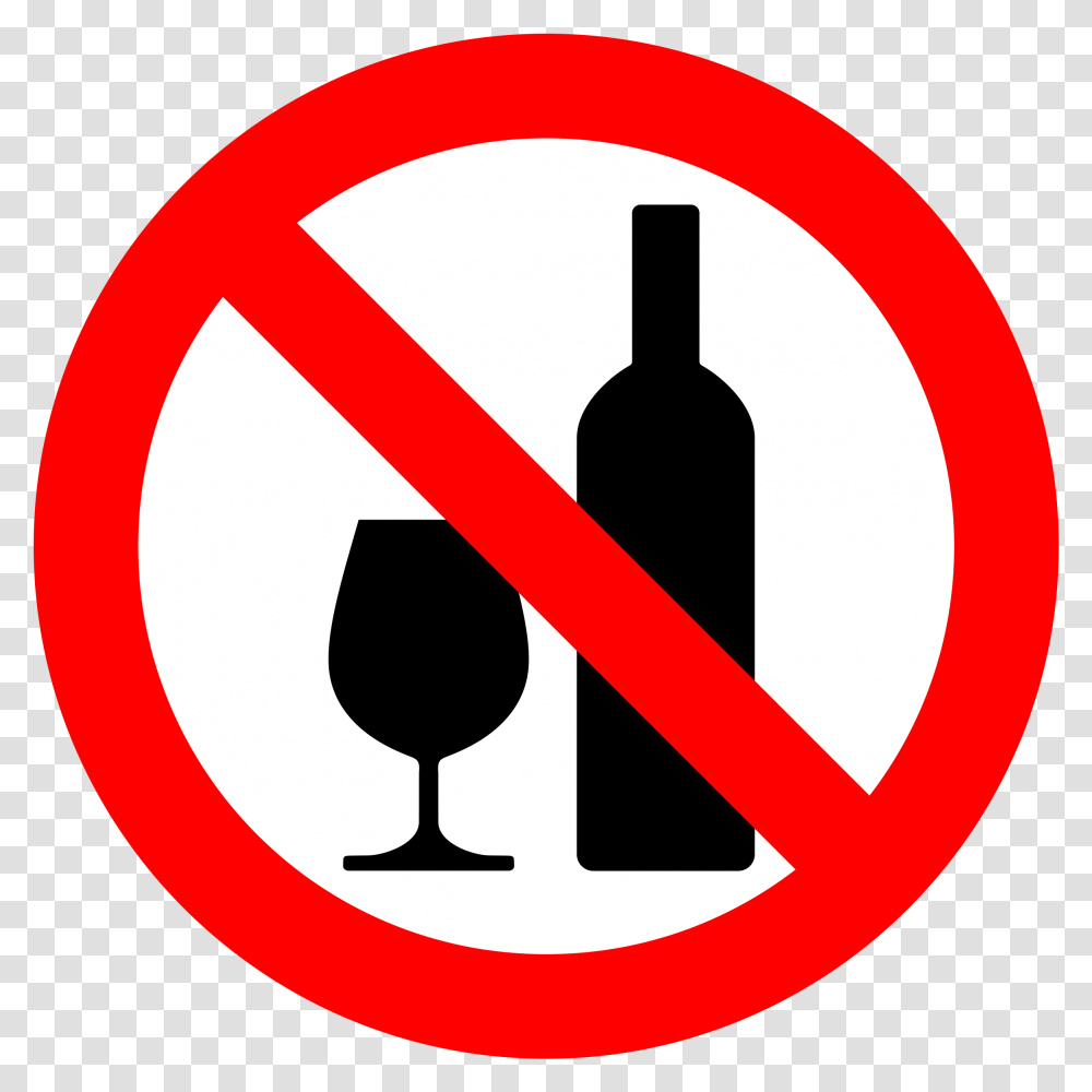 Don't Drink Alcohol No Alcohol Sign, Road Sign, Stopsign Transparent Png