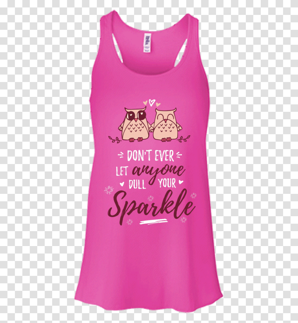 Don't Ever Let Anyone Dull Your Sparkle Racerback Active Tank, Cushion, Apparel Transparent Png