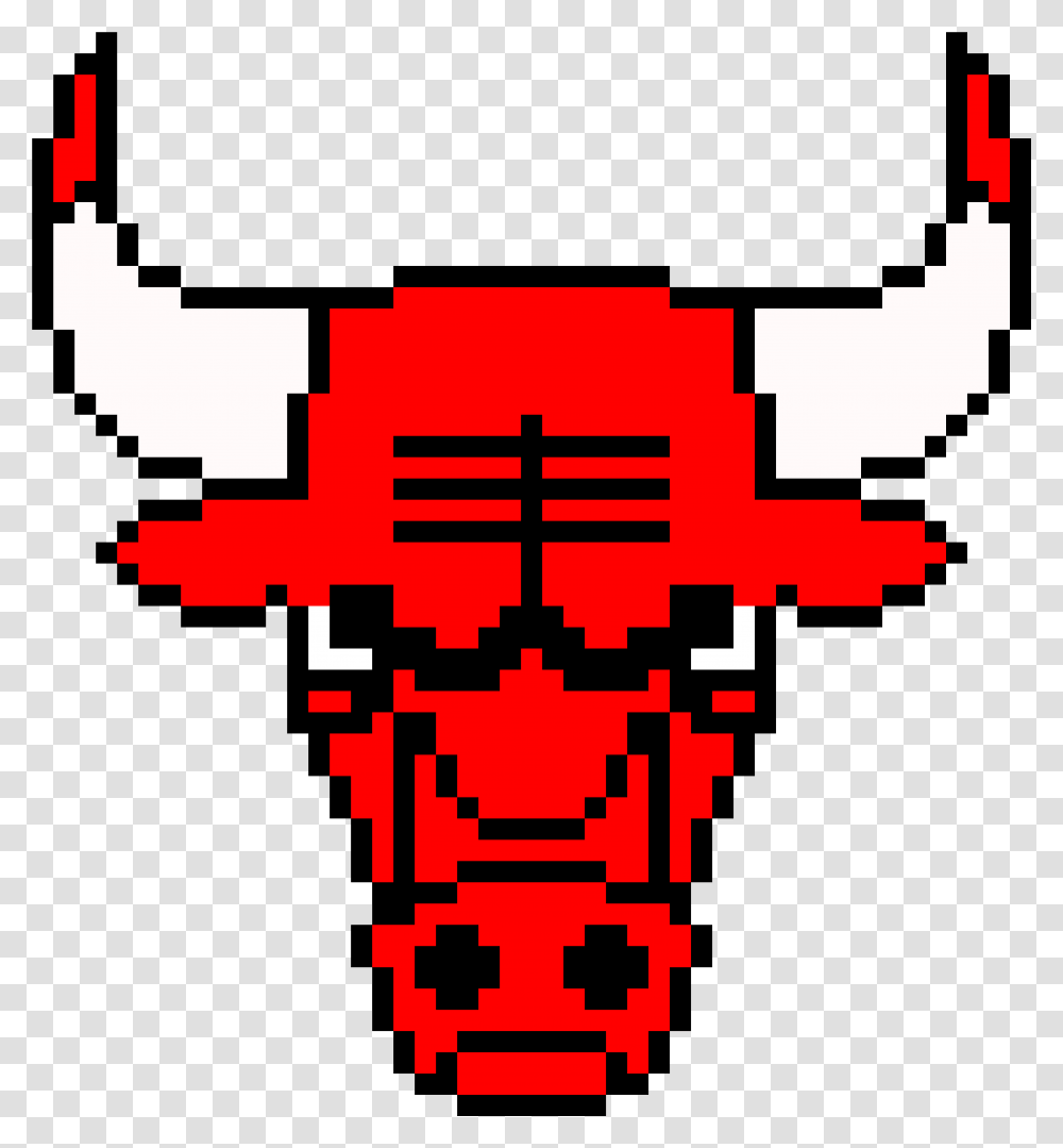 Don't Forget The Bulls Chicago Bulls Logo Pixel Art, Weapon, Minecraft Transparent Png