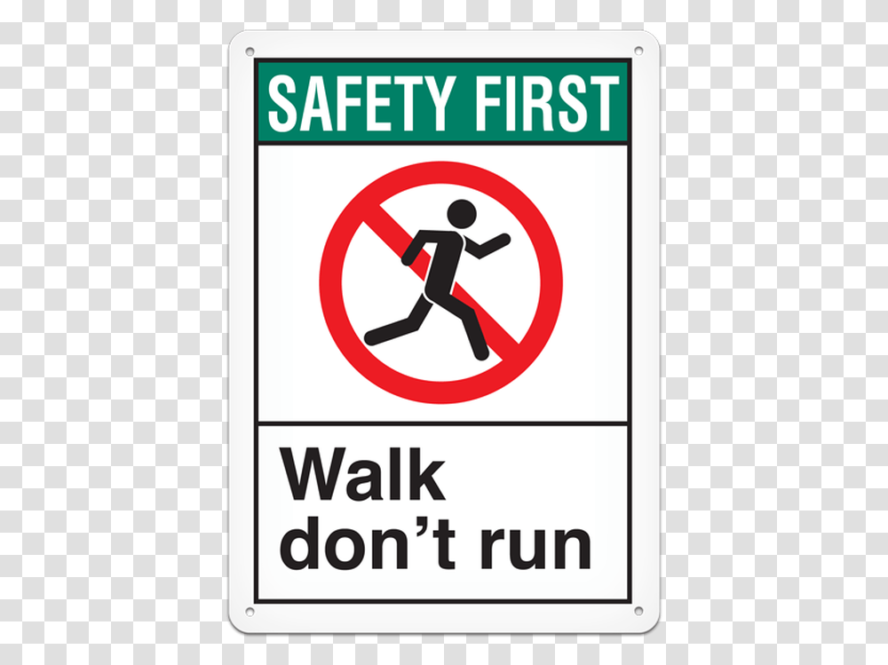 Don't Run Sign, Road Sign, Poster, Advertisement Transparent Png