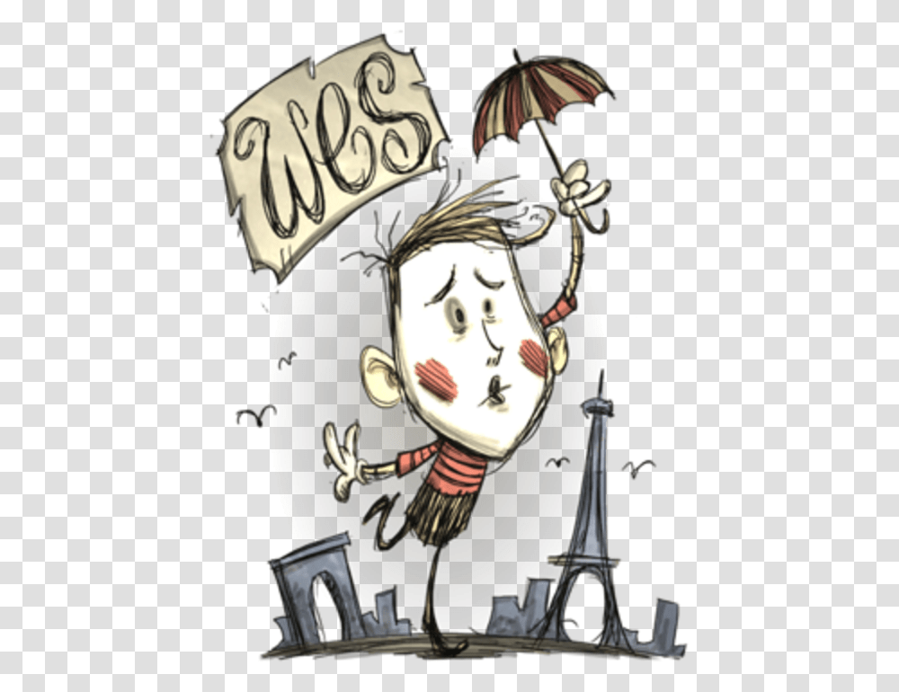 Don't Starve Together Yandere Simulator Cartoon Human Wes From Don't Starve, Book, Manga, Comics, Performer Transparent Png