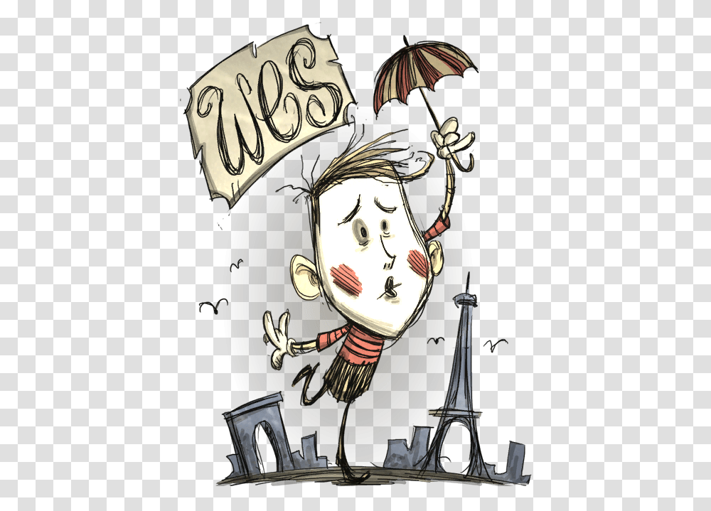 Don't Starve Wes From Don't Starve, Performer, Face, Book Transparent Png
