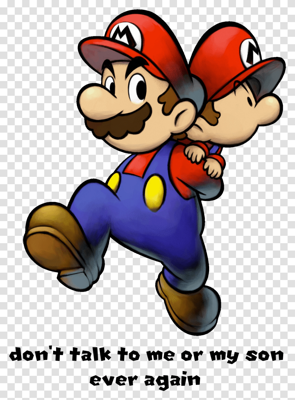 Don't Talk To Me Or My Baby Mario Partners In Time, Super Mario, Helmet, Apparel Transparent Png