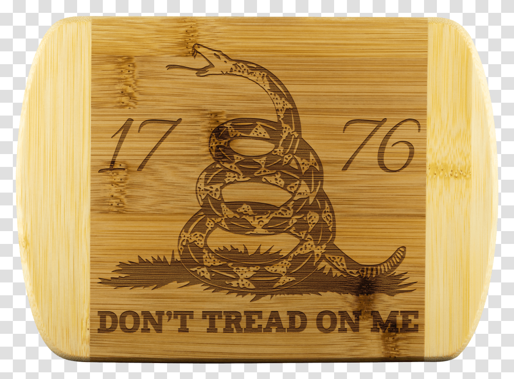 Don't Tread On Me Laser Etched Cutting Board Transparent Png