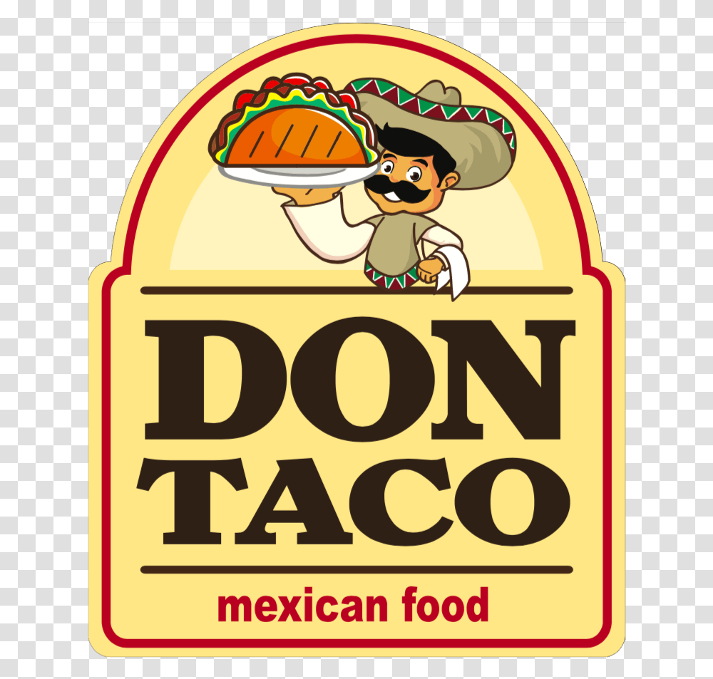 Don Taco, Label, Advertisement, Poster Transparent Png