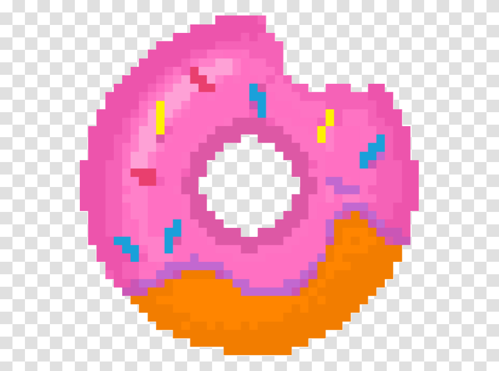 Dona Pixel Art Deadpool Logo, Pastry, Dessert, Food, Donut Transparent Png