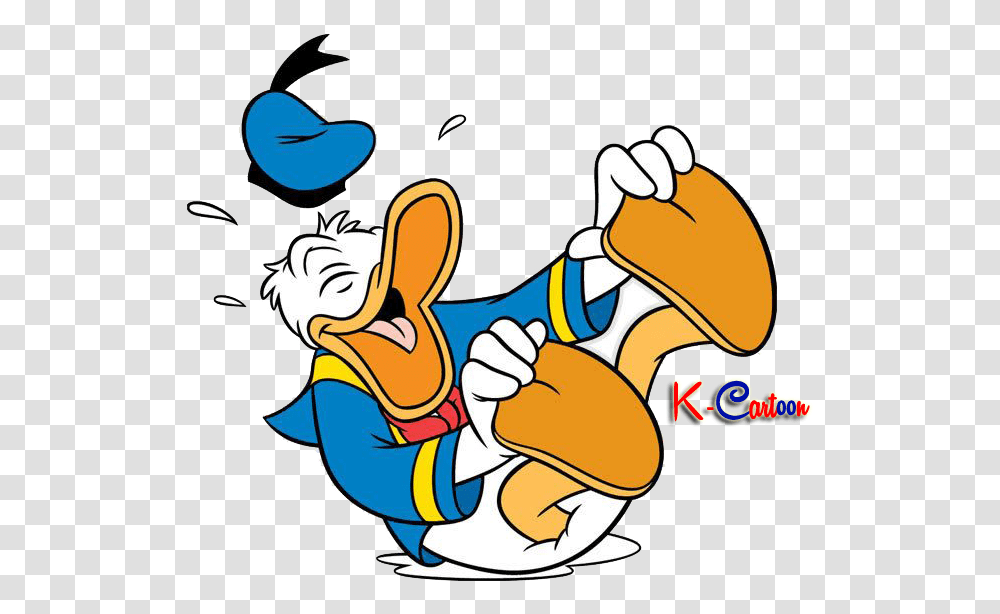 Donal Bebek Tertawa Vector Donald Duck Laughing, Hand, Drawing Transparent Png