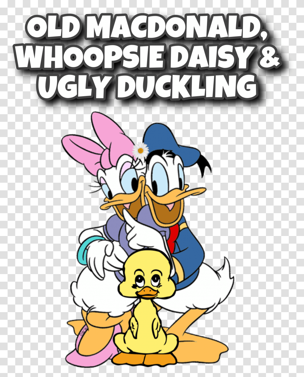 Donald And Daisy Duck Clipart Download Cartoon, Poster, Advertisement, Flyer, Paper Transparent Png