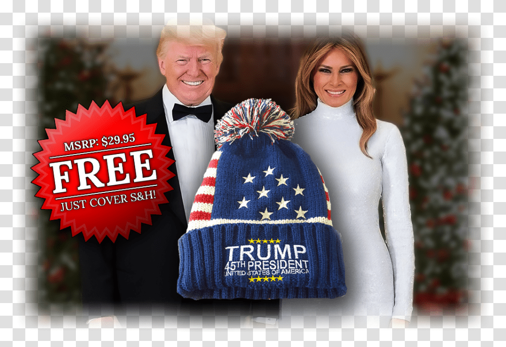 Donald And Melania Christmas Coin, Apparel, Tie, Accessories Transparent Png