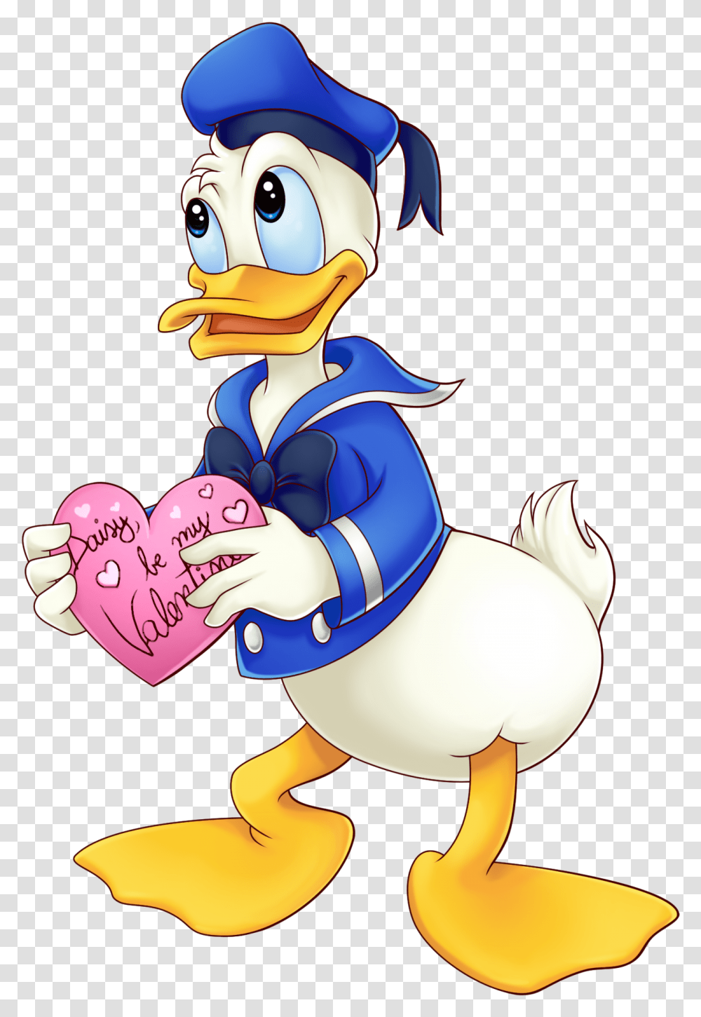 Donald Duck All Donald Duck With Hearts, Comics, Book, Toy, Graphics Transparent Png