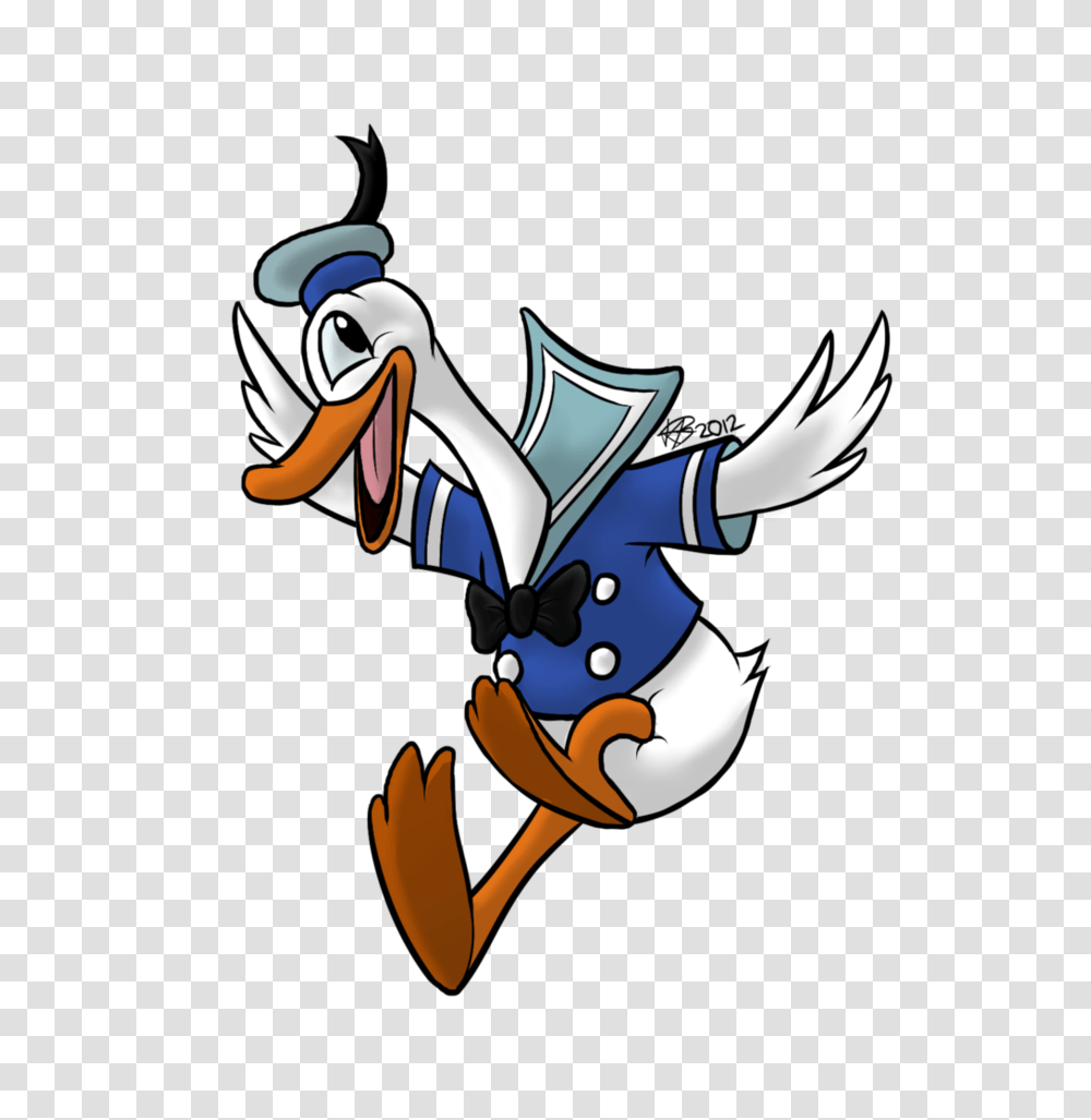 Donald Duck, Character, Dragon, Bird, Animal Transparent Png