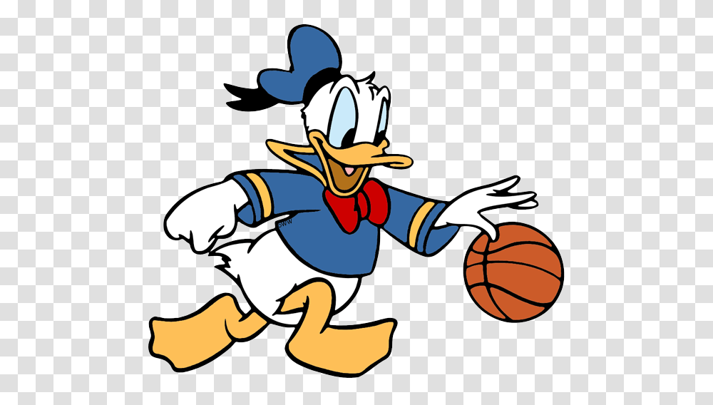 Donald Duck Clip Art Disney Clip Art Galore, Team Sport, Sports, Basketball Transparent Png